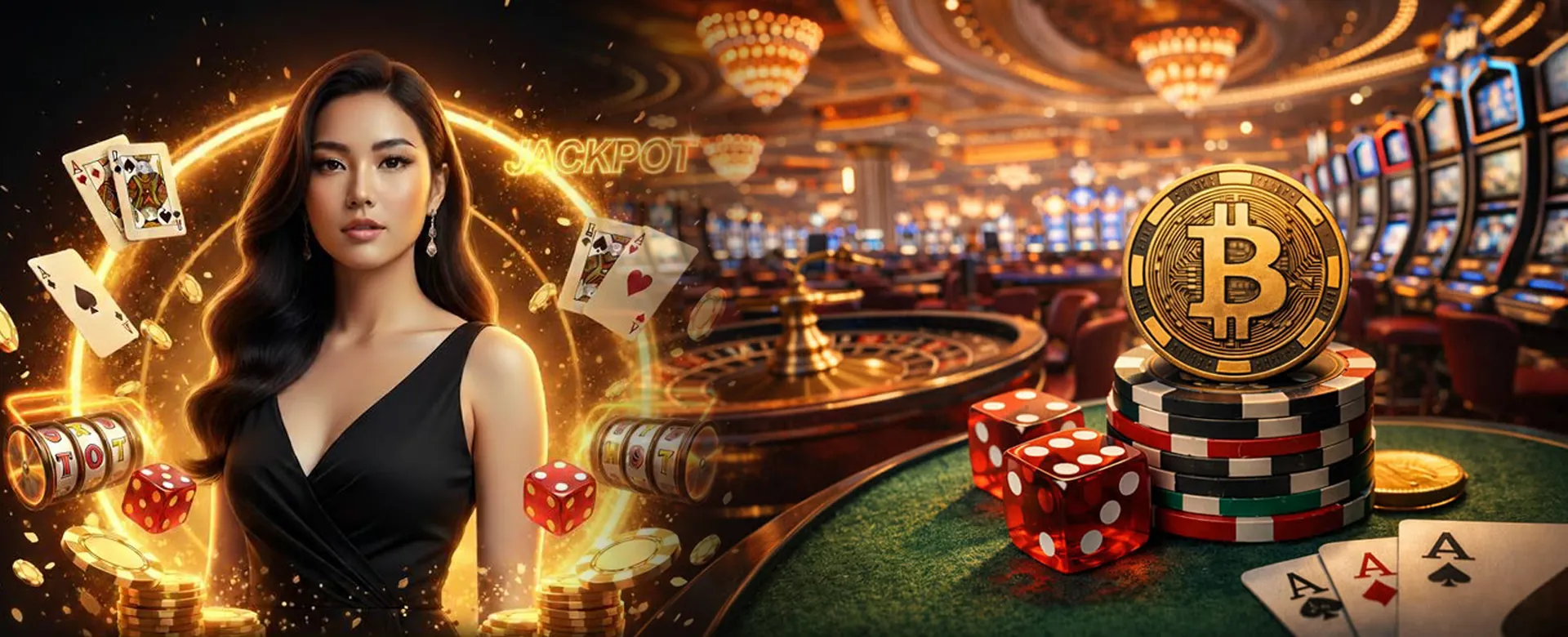 Dynamic background showing online casino games and PAGCOR revenue charts